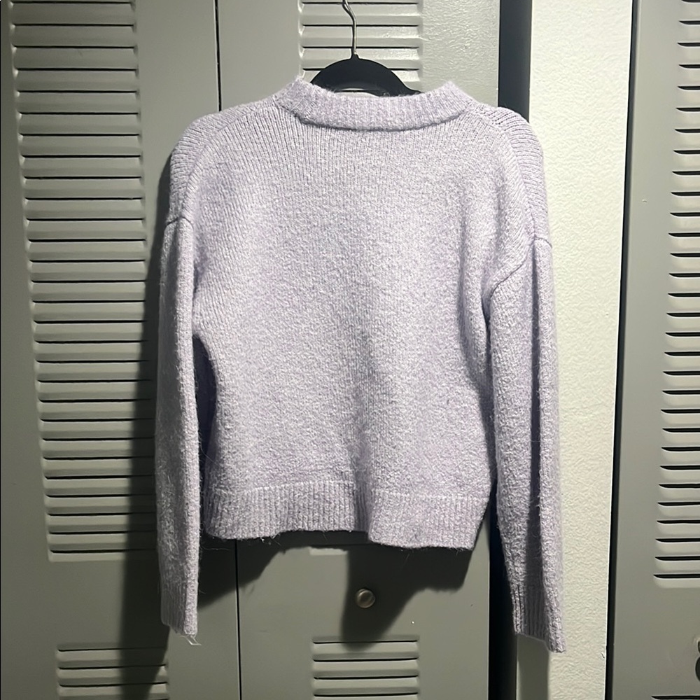 Zara Light Purple Women's Turtleneck Sweater